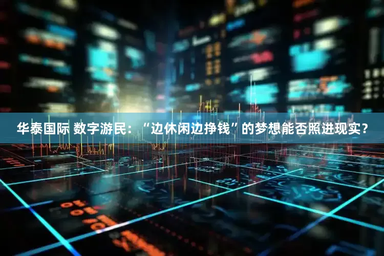 华泰国际 数字游民：“边休闲边挣钱”的梦想能否照进现实？